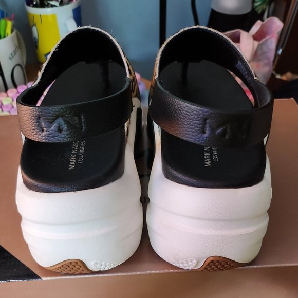 PERFECT FOR SUMMER!!  Mark Nason - Cheetah print calf hair Women's size 11 shoe - Picture 5 of 7